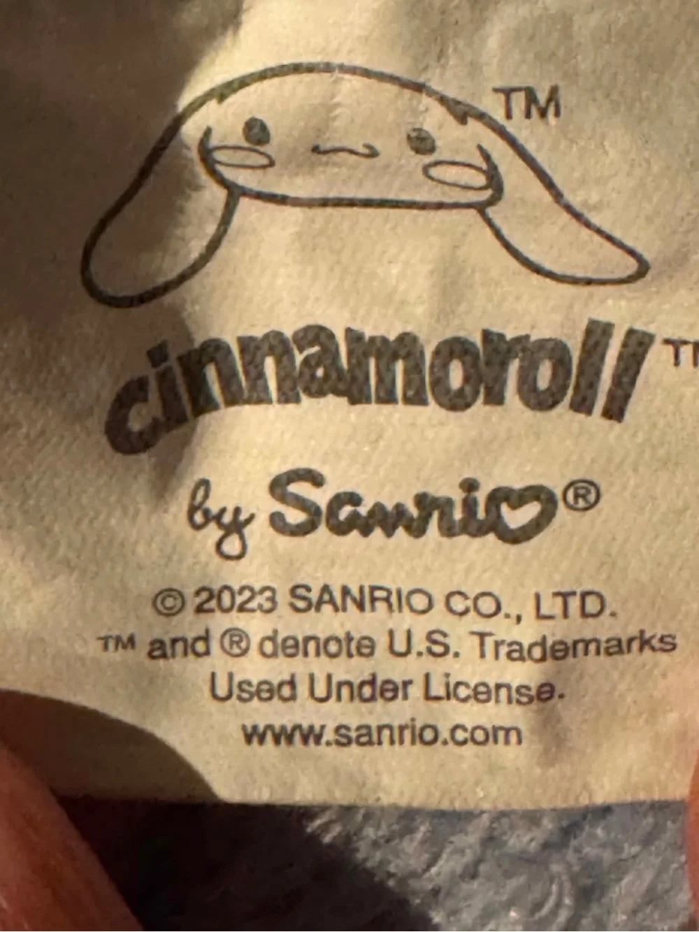Sanrio Cinnamoroll Plush Throw Blanket in Light Blue with Pink 38” x 48”